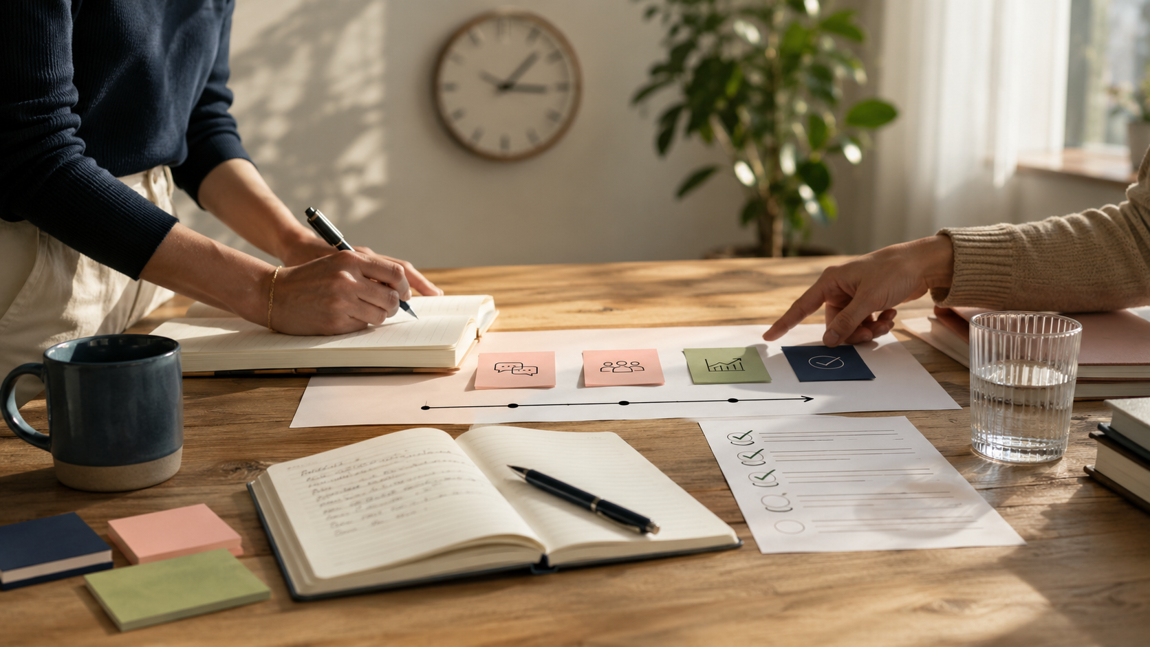 Amie Tooley of Connective Consulting consults with bank HR director to discuss How Long Does It Take to See Results from Communication Consulting